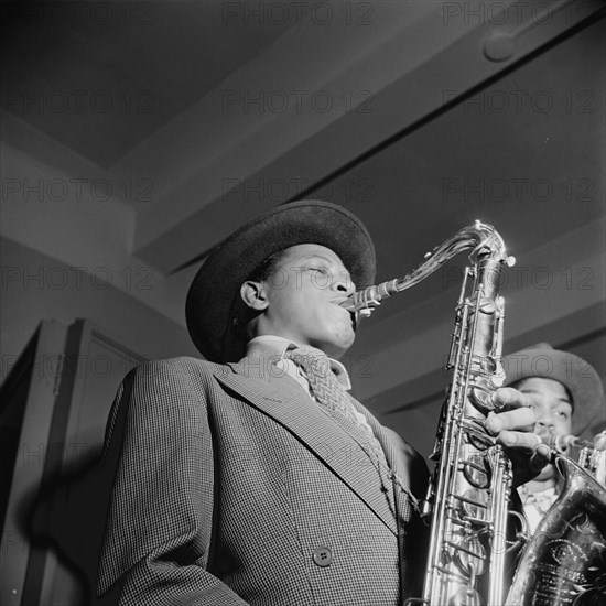 Portrait of Illinois Jacquet, New York, N.Y., ca. May 1947. Creator: William Paul Gottlieb.