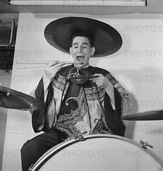 Portrait of Shelly Manne, New York, N.Y.(?), ca. June 1947. Creator: William Paul Gottlieb.