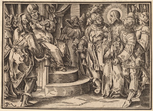 Christ Tells His Disciples of the Last Judgment, published 1630. Creator: Christoph Maurer.