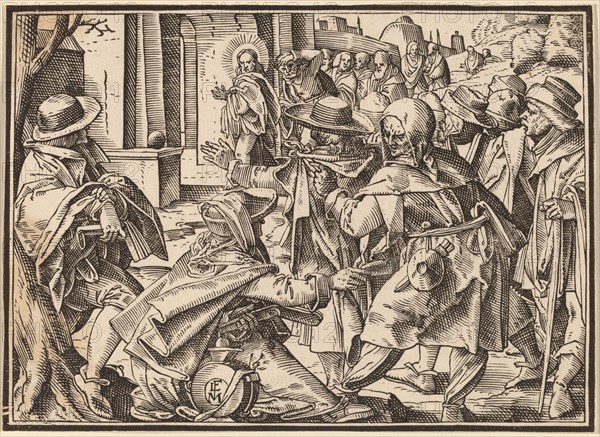 Christ Tells His Disciples of the Last Judgment, published 1630. Creator: Christoph Maurer.