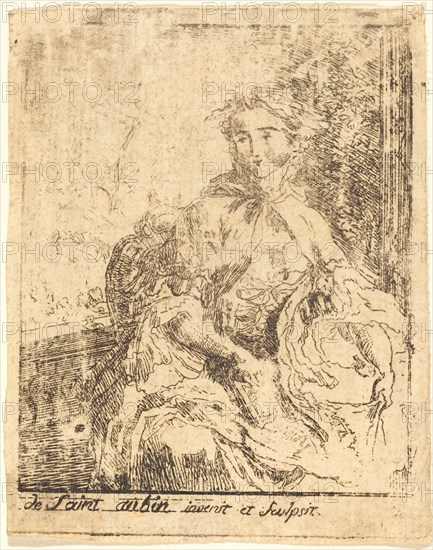 Young Woman on the Terrace (La jeune femme a la terrasse). Creator: Gabriel de Saint-Aubin.