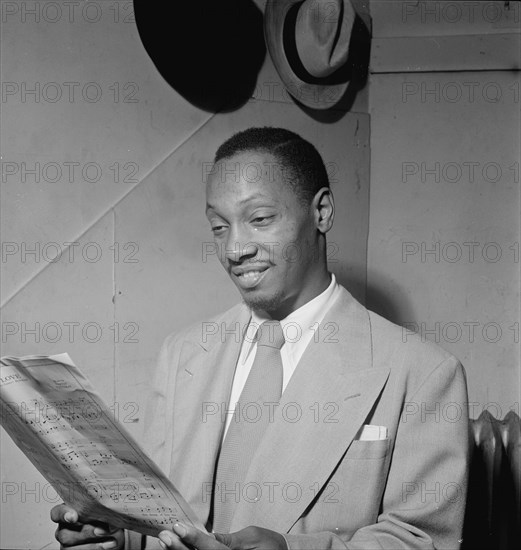 Portrait of Tadd Dameron, New York, N.Y.(?), ca. Sept. 1947. Creator: William Paul Gottlieb.