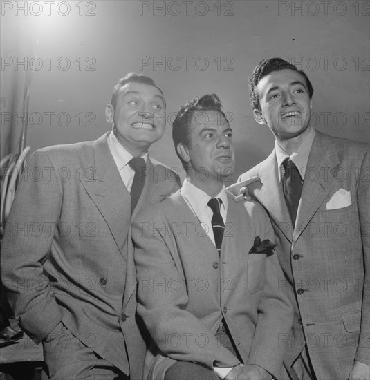 Portrait of Frankie Laine and Vic Damone, New York, N.Y., 1946. Creator: William Paul Gottlieb.