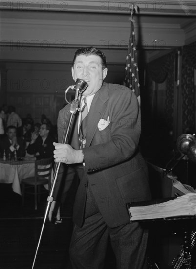 Portrait of Tony Pastor, Hotel Edison(?), New York, N.Y., 1946. Creator: William Paul Gottlieb.