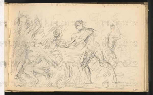 Study for "The Judgement of Paris" or "The Amorous Shepherd", 1883/1886. Creator: Paul Cezanne.