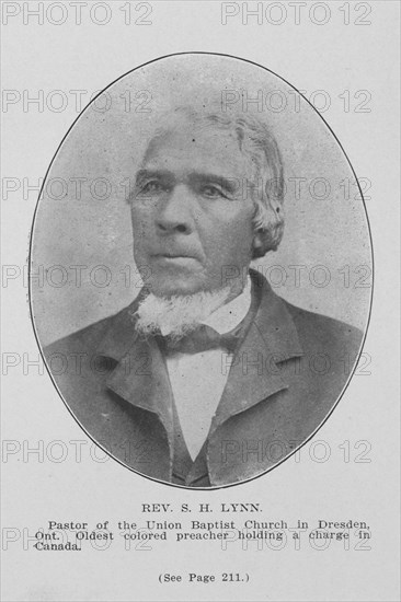 Rev. S. H. Lynn; Pastor of the Union Baptist Church in Dresden, Ont..., 1907. Creator: Unknown.