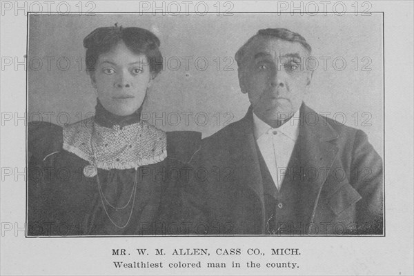 Mr. W. M. Allen, Cass Co., Mich.; Wealthiest colored man in the county, 1907. Creator: Unknown.