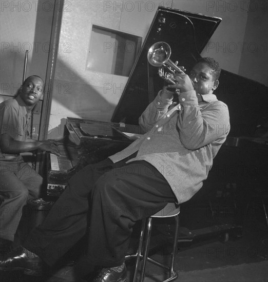 Portrait of Fats Navarro and Tadd Dameron, New York, N.Y., 1946. Creator: William Paul Gottlieb.