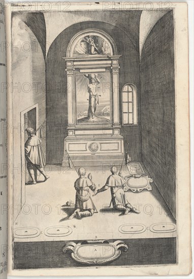 Chapel of Saint Sebastian (Cappella di San Sebastiano) [plate N], 1612. Creator: Jacopo Ligozzi.