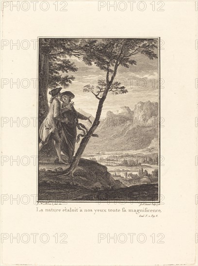 La nature étaloit à nos yeux toute sa magnificence, 1778. Creator: Jean Baptiste Blaise Simonet.