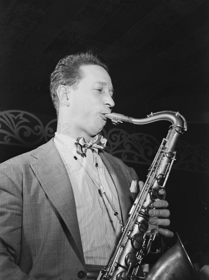 Portrait of Sam Donahue, Aquarium, New York, N.Y., ca. Dec. 1946. Creator: William Paul Gottlieb.