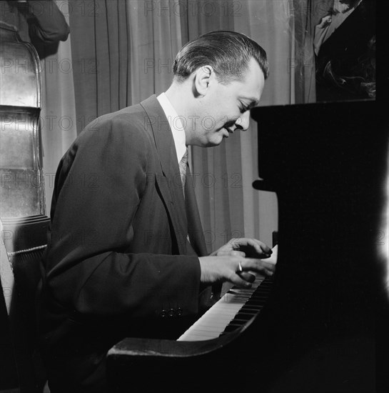 Portrait of Gene Schroeder, Eddie Condon's, New York, N.Y., 1946. Creator: William Paul Gottlieb.