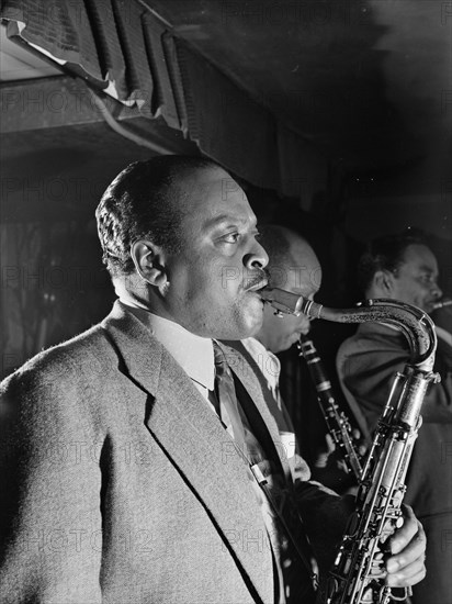 Portrait of Ben Webster, Bengasi, Washington, D.C., ca. May 1946. Creator: William Paul Gottlieb.