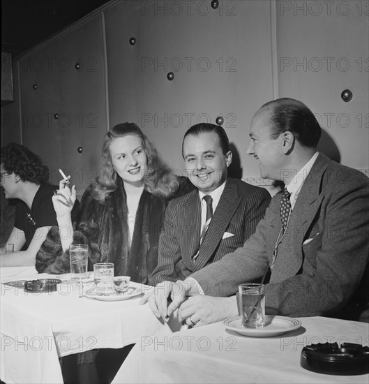 Portrait of Bud Freeman, Eddie Condon's(?), New York, N.Y., 1946. Creator: William Paul Gottlieb.