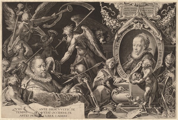 Bartholomaeus Spranger and his Late Wife Christina Muller, c. 1600. Creator: Aegidius Sadeler II.