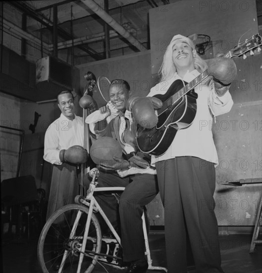 Portrait of Wesley Prince, Nat King Cole, and Freddie Moore, 1938. Creator: William Paul Gottlieb.