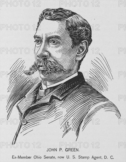 John P. Green; Ex-member Ohio Senate, now U.S. Stamp Agent, D.C., 1902. Creator: J. H. Cunningham.