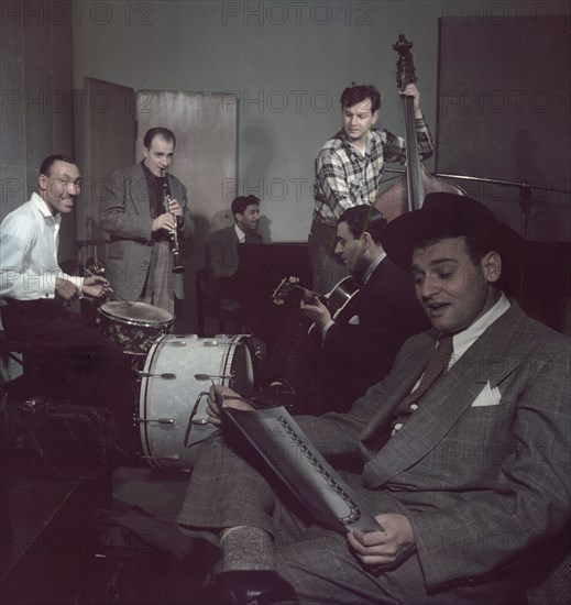 Portrait of Frankie Laine and Jimmy Crawford, New York, N.Y., 1946. Creator: William Paul Gottlieb.