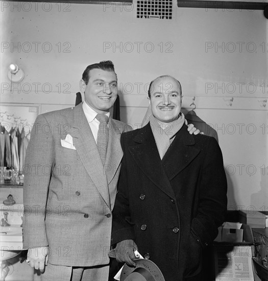 Portrait of Bud Freeman and Frankie Laine, New York, N.Y.(?), 1938. Creator: William Paul Gottlieb.