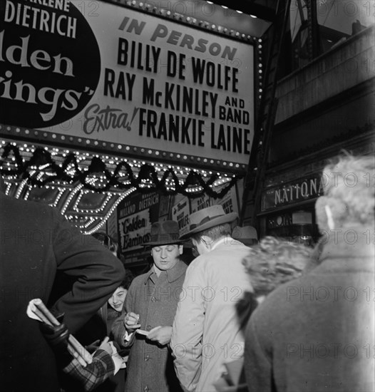 Portrait of Frankie Laine, Paramount Theater, New York, N.Y., 1946. Creator: William Paul Gottlieb.