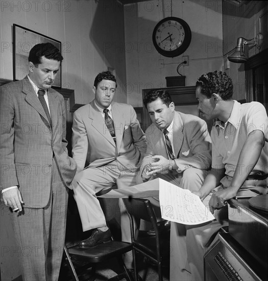 Portrait of Billy Eckstine and Nelson Riddle, New York, N.Y., 1946. Creator: William Paul Gottlieb.