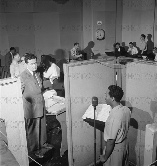 Portrait of Billy Eckstine and Nelson Riddle, New York, N.Y., 1946. Creator: William Paul Gottlieb.