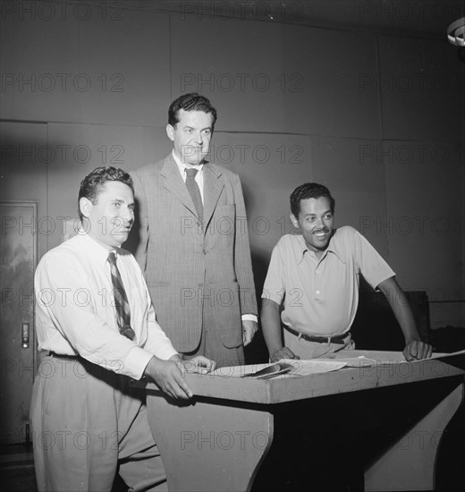 Portrait of Billy Eckstine and Nelson Riddle, New York, N.Y., 1946. Creator: William Paul Gottlieb.