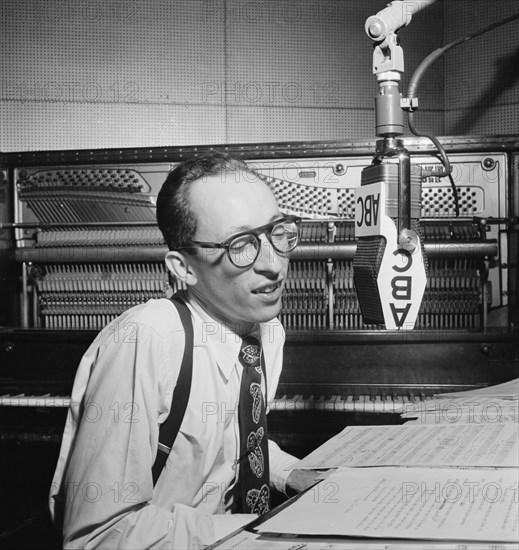 Portrait of Buddy Weed, ABC studio, New York, N.Y.(?), ca. May 1947. Creator: William Paul Gottlieb.