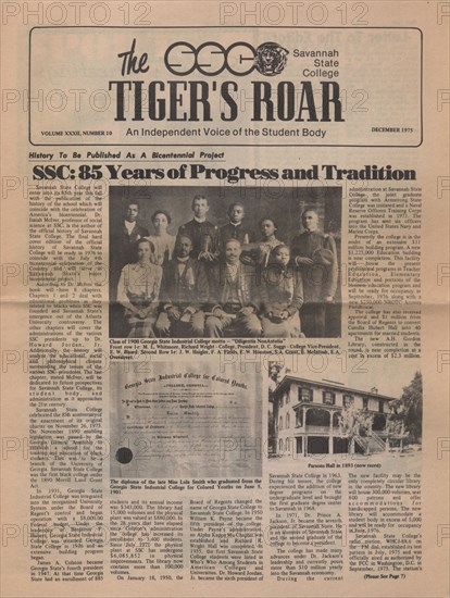 The Tiger's Roar: An Independent Voice of the Student Body, Volume XXXII, 1975-12. Creator: Unknown.