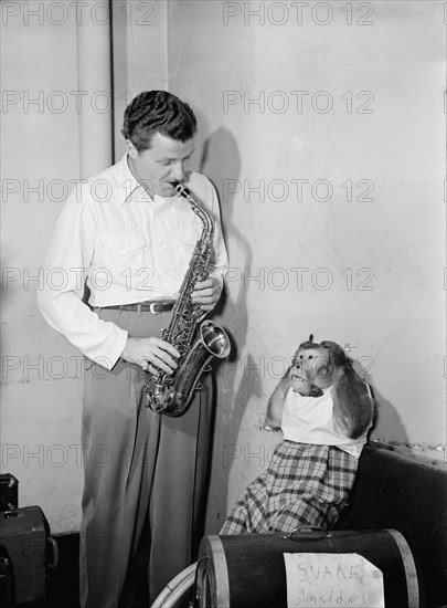 Portrait of Charlie Barnet and Re-Bop, New York, N.Y., ca. Aug. 1946. Creator: William Paul Gottlieb.