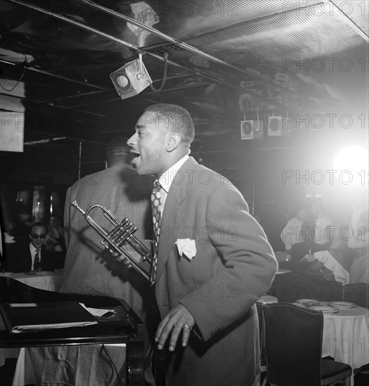 Portrait of Dizzy Gillespie, Downbeat, New York, N.Y., ca. Aug. 1947. Creator: William Paul Gottlieb.