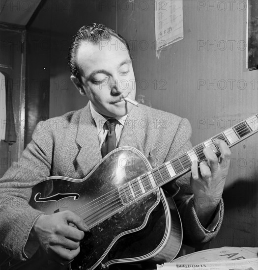 Portrait of Django Reinhardt, Aquarium, New York, N.Y., ca. Nov. 1946. Creator: William Paul Gottlieb.