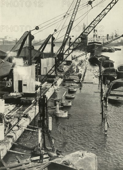 More New Quays (The Royal Albert Docks Will Obtain a Stretch Almost a Mile Long)', 1937. Creator: Fox.