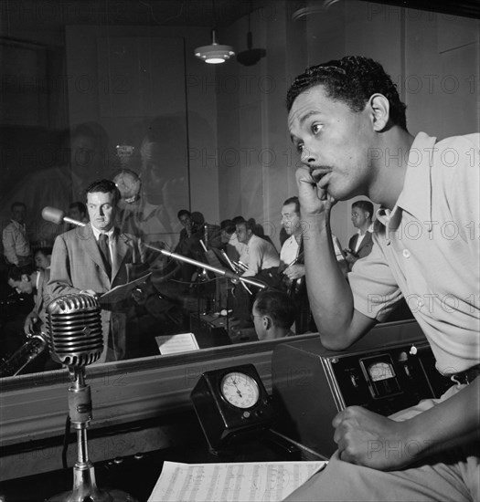 Portrait of Billy Eckstine and Hugo Winterhalter, New York, N.Y., 1946. Creator: William Paul Gottlieb.