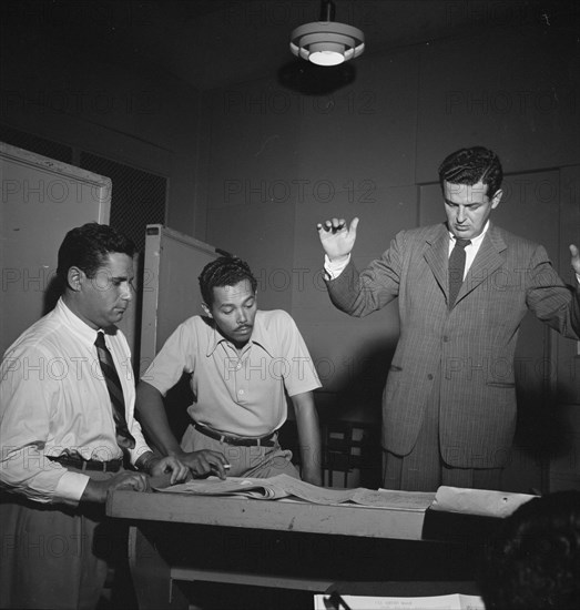 Portrait of Billy Eckstine and Hugo Winterhalter, New York, N.Y., 1946. Creator: William Paul Gottlieb.