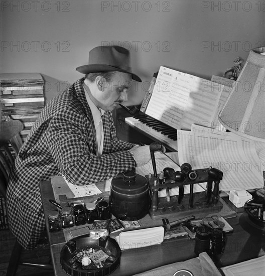 Portrait of Brick Fleagle, home of Brick Fleagle, New York, N.Y., 1946. Creator: William Paul Gottlieb.