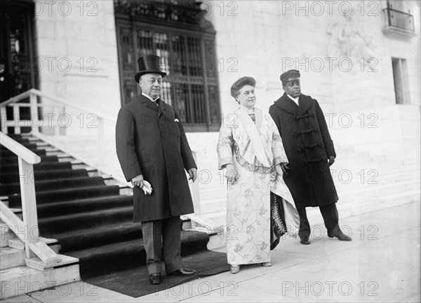 New Years Breakfasts, Pan American Union - Secretary Knox And Mrs. Knox, 1913. Creator: Harris & Ewing.