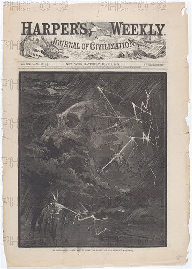 The "Internationalists" Are to Make the World All One Millennium - (Chaos), 1878. Creator: Thomas Nast.