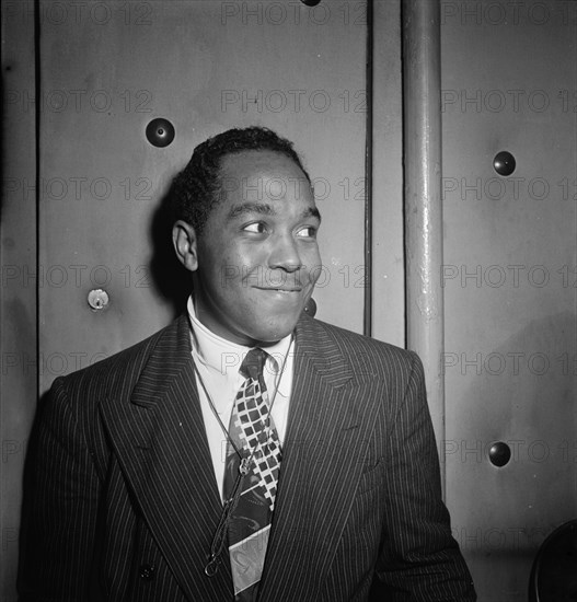 Portrait of Charlie Parker, Three Deuces, New York, N.Y., ca. Aug. 1947. Creator: William Paul Gottlieb.