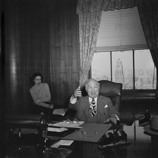 Portrait of James Petrillo in his office, New York, N.Y., ca. Feb. 1947. Creator: William Paul Gottlieb.