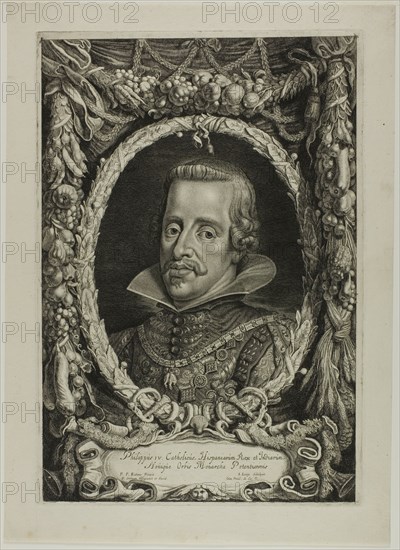 Philip IV, King of Spain, plate 12 from Duces Burgundiae (Dukes of Burgundy), 1644. Creator: Jacob Louys.