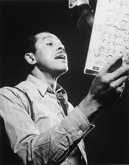 Portrait of Cab Calloway, Columbia studio, New York, N.Y., ca. Mar. 1947. Creator: William Paul Gottlieb.