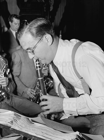 Portrait of Benny Goodman, 400 Restaurant, New York, N.Y., ca. July 1946. Creator: William Paul Gottlieb.