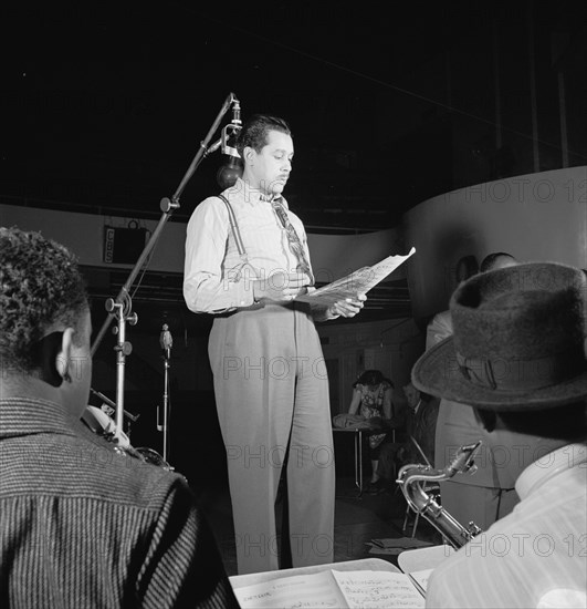 Portrait of Cab Calloway, Columbia studio, New York, N.Y., ca. Mar. 1947. Creator: William Paul Gottlieb.