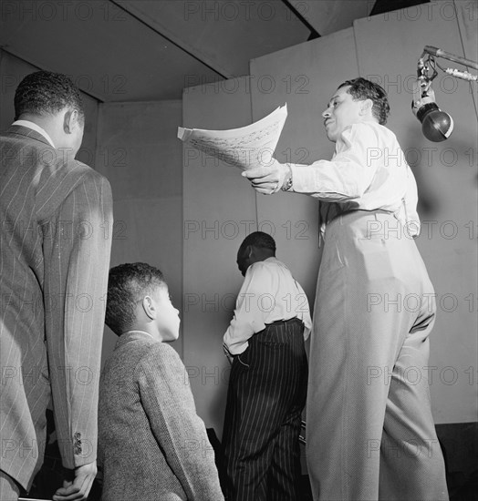 Portrait of Cab Calloway, Columbia studio, New York, N.Y., ca. Mar. 1947. Creator: William Paul Gottlieb.