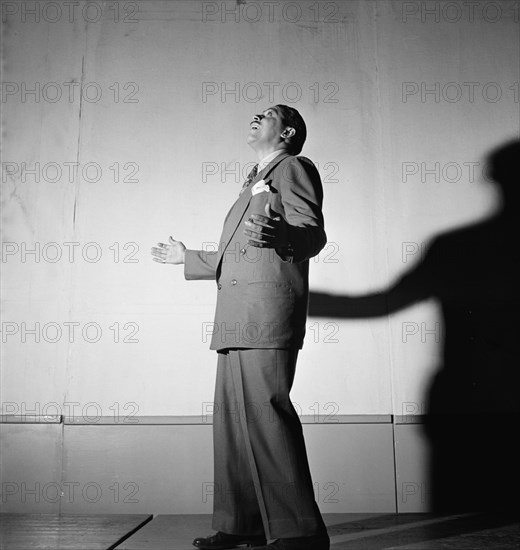 Portrait of Cab Calloway, Columbia studio, New York, N.Y., ca. Mar. 1947. Creator: William Paul Gottlieb.