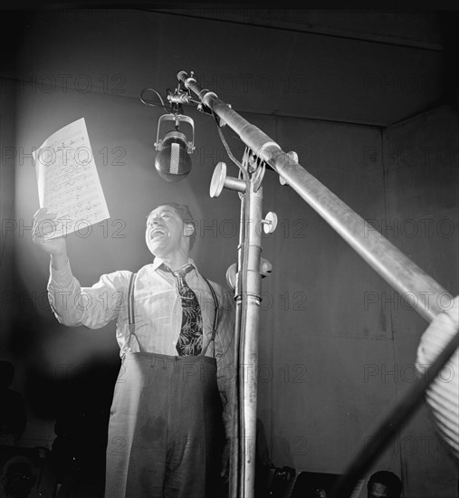 Portrait of Cab Calloway, Columbia studio, New York, N.Y., ca. Mar. 1947. Creator: William Paul Gottlieb.