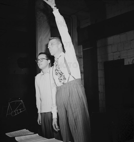 Portrait of Stan Kenton and Pete Rugolo, New York, N.Y.(?), ca. Jan. 1947. Creator: William Paul Gottlieb.