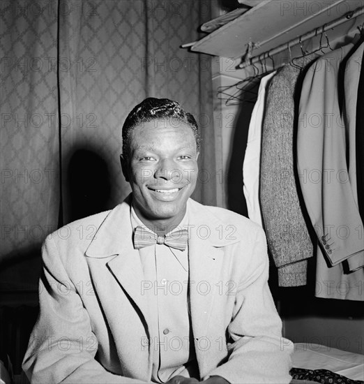 Portrait of Nat King Cole, Paramount Theater, New York, N.Y., ca. Nov. 1946. Creator: William Paul Gottlieb.