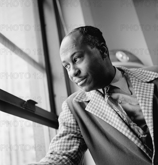 Portrait of Snub Mosley, William P. Gottlieb's office, New York, N.Y., 1946. Creator: William Paul Gottlieb.